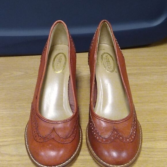 Nobil's leather retro heels 6.5 - Picture 4 of 8